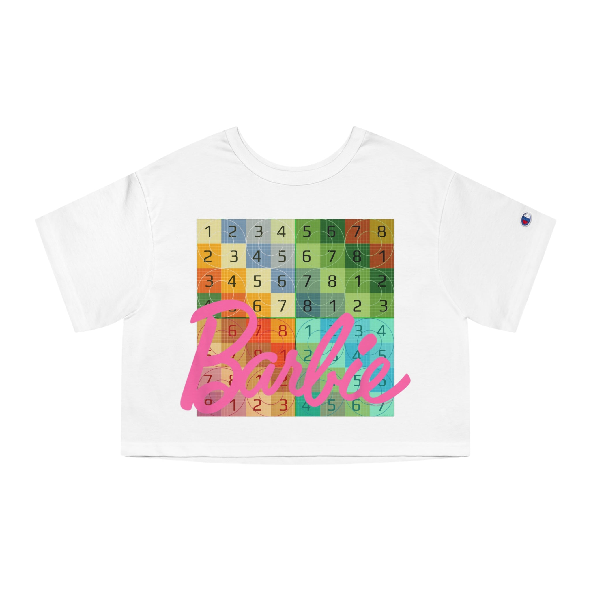 Champion Women's Cropped T-Shirt - Barbie Graphic Tee, Summer Fashion, Gift for Her, Casual Wear, Trendy Apparel